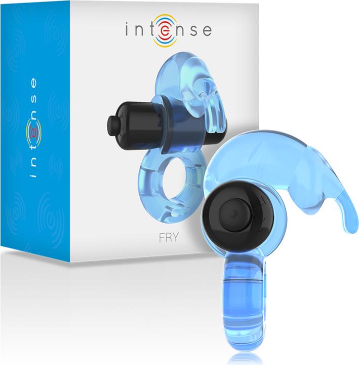 Image du produit Intense Fry Rechargeable Et Anneau Vibrant Bleu (7 cm)