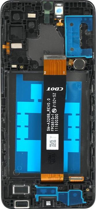 Actual product image OEM Display + Rahmen + Kleinteile (Kleber, Flex, Lautsprecher, Vibrator) SM-A326B Galaxy A32 5G (EU) (Display, Galaxy A32 5G)