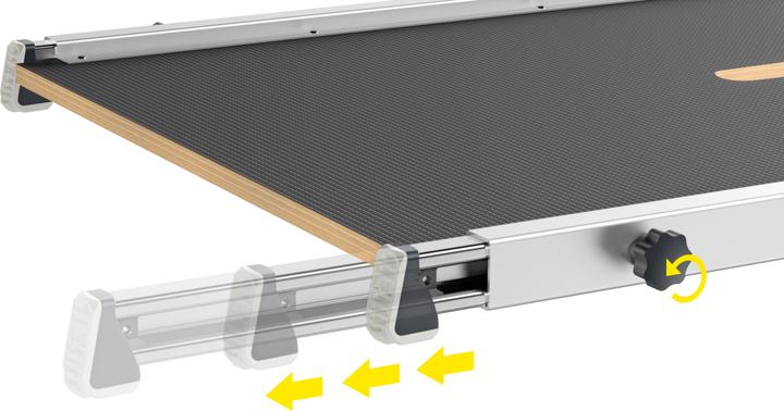 Image du produit Hailo TP1, Palier d'escalier, La solution innovante et sûre pour rénover et décorer votre cage d'escalier (Plate-forme de travail, 93 cm)