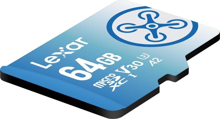 Image du produit Lexar High Performance MicroSD FLY (64 Go, microSDXC, U3, UHS-I)