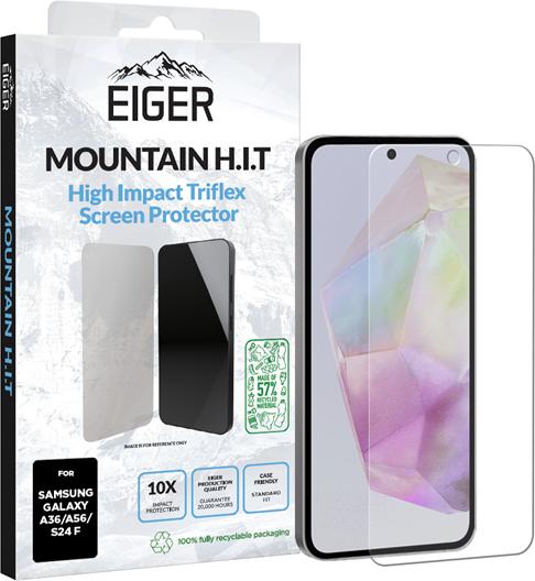 Eiger Display-Folie (1er-Pack) Mountain H.I.T Clear (1 Stück, Samsung Galaxy A56, Samsung Galaxy A36)