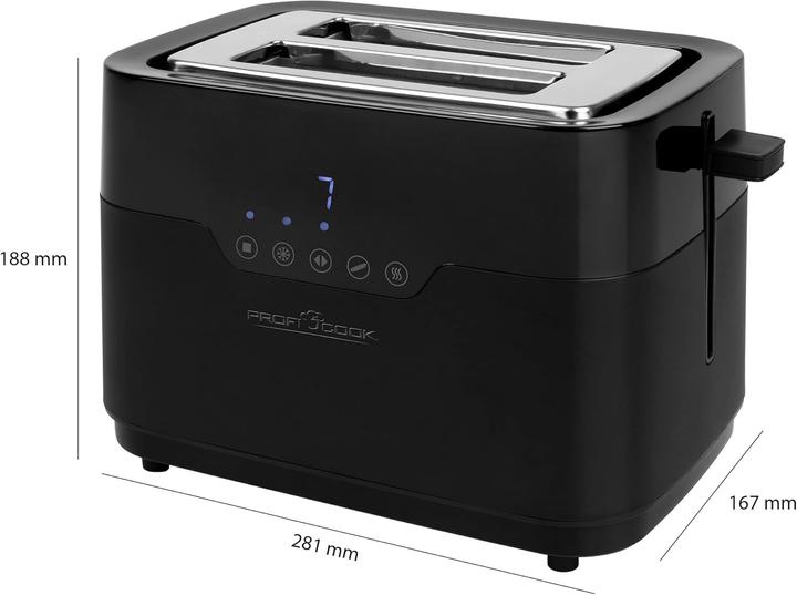 Produktbild Proficook PC-TA 1244 Sensor Touch edelstahl-schwarz