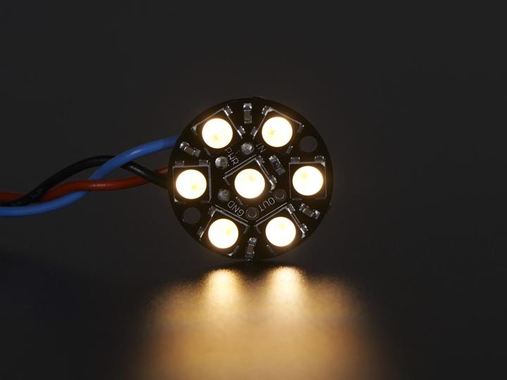 Actual product image Adafruit NeoPixel Jewel Warm White 3000K