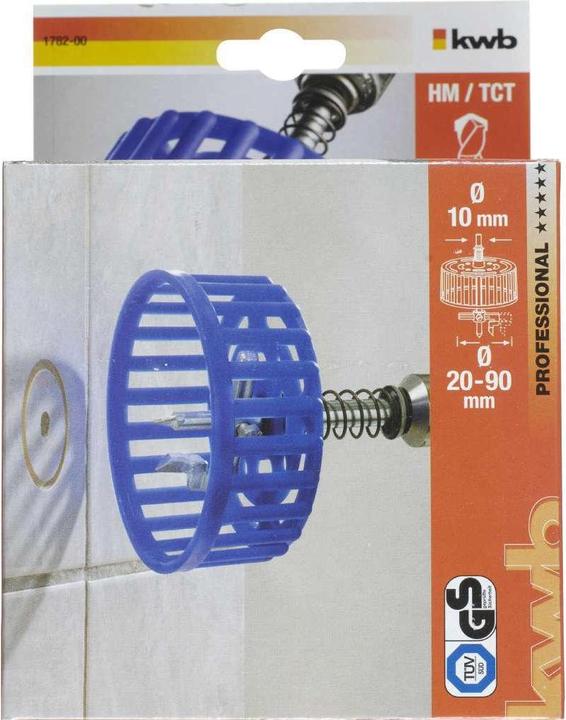Produktbild kwb Hartmetall Kreisschneider mit Schutzkorb (9 mm)