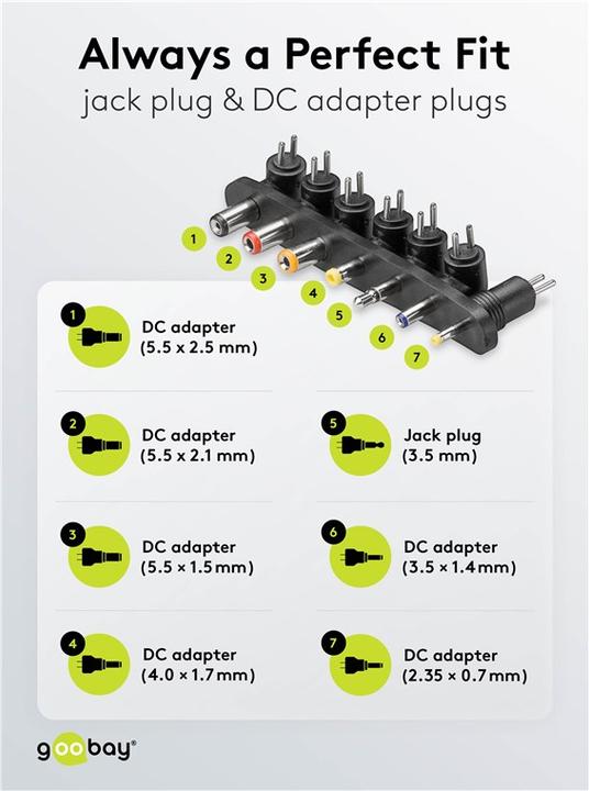 Actual product image Goobay Universal-Netzteil
