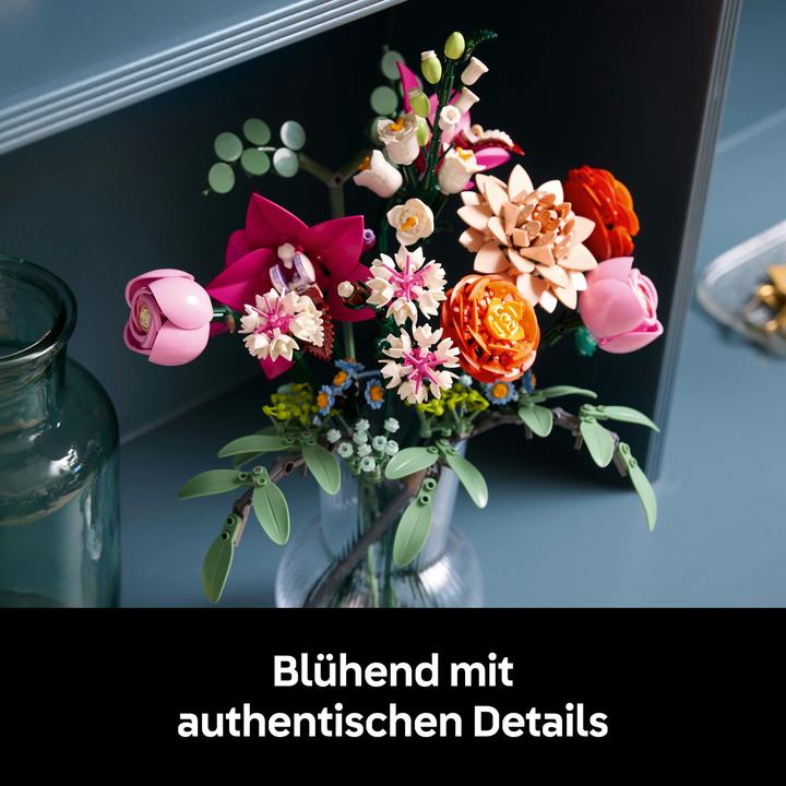 Actual product image LEGO Schöner Rosafarbener Blumenstrauss (10342, LEGO Icons, LEGO Botanical)