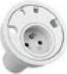 Produktbild Bachmann LOOP IN französische UTE Steckdose mit 4x Kabeldurchführung, weiss (938.102) (1 x, CEE 7/3, CEE 7/5, 2 m)