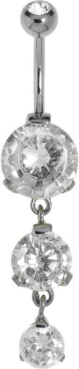 Bijouteria Bauchpiercing (Edelstahl, Messing, Kristall)