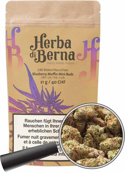 Actual product image Herba di Berna Blueberry Muffin Mini-Buds (21 g, Indoor)