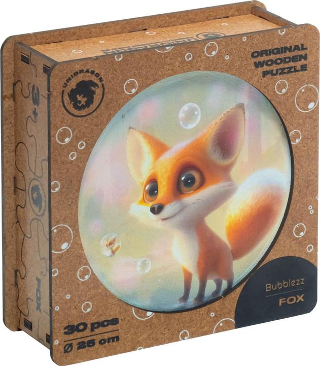 Immagine prodotto Unidragon Bubblezz fox (30 pezzi) - puzzle in legno per bambini (30 pezzi)