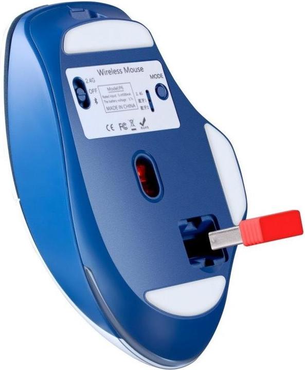 Actual product image Defender MYSZ GM-126 TISA RF+BT OPTIC 1600dpi 6P BIAŁA (Wireless)