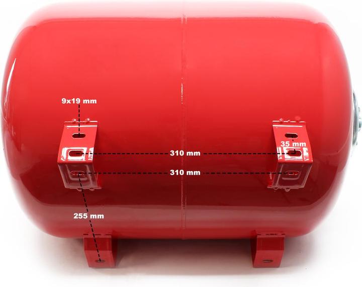Produktbild Wiltec Membrankessel 100L Hauswasserwerk Ausdehnungsgefäss horizontal Druckkessel (Hauswasserpumpe)