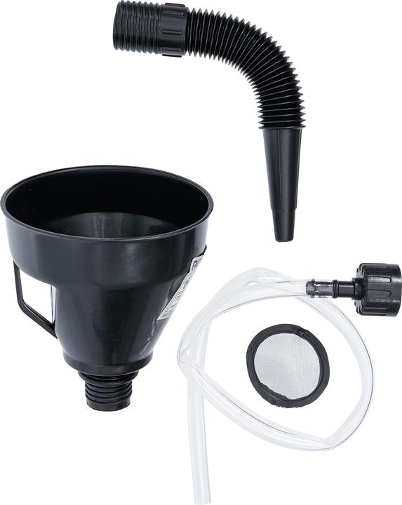 Produktbild BGS Öl-Einfülltrichter-Satz mit flexiblem Rohr und Schlauch Ø 135 mm 3-tlg.