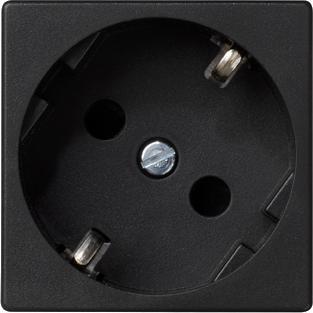 Produktbild Kontakt Kontakt-Simon Lizdas Single K45 su geerdet Schuko 16A 250V Kugel Graphit (K11/14) (0.05 m)