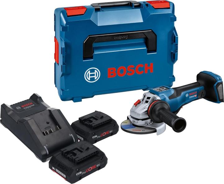 Bosch Professional Bosch GWS 18V-15 PSC Professional Akku Winkelschleifer 18 V 125 mm BITURBO Brushless + 2x ProCORE (125 mm)