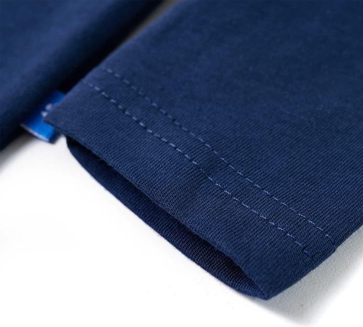 Immagine prodotto VidaXL Camicia da bambino a maniche lunghe blu navy 128,Materiale: 100 (128)