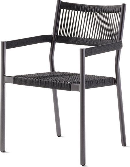 Actual product image Sieger Rimini stacking chair aluminium iron grey