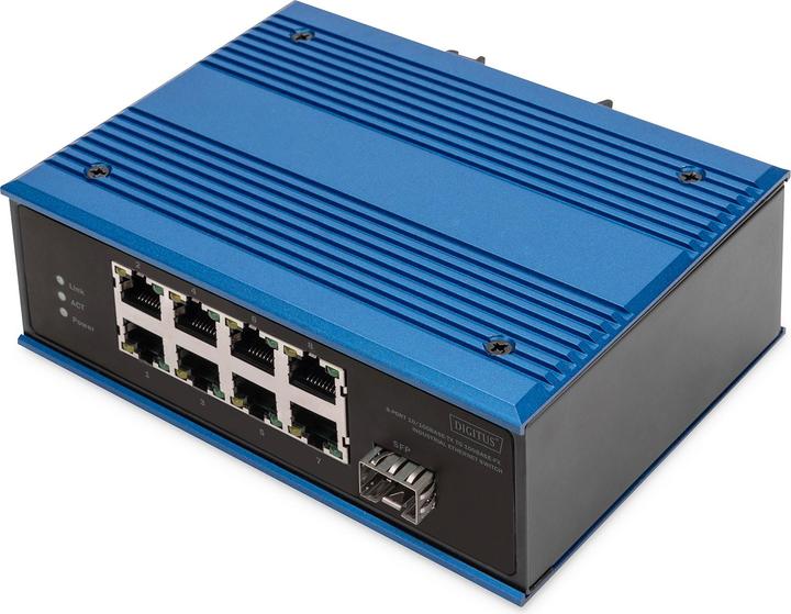 Produktbild Digitus 8-Port 10/100Base-TX to 100Base-FX Industrial Ethernet Switch (8 Ports)