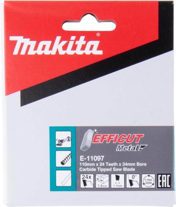 Actual product image Makita EFFICUT saw blade E-11097
