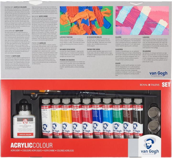 Produktbild Van Gogh Acrylfarbe Kombi-Set (Mehrfarbig, 40 ml)