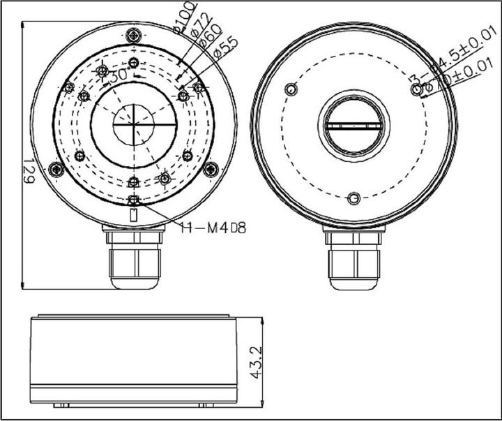 Image du produit Hikvision DS-1280ZJ-XS (Kit de montage)