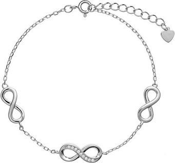 Again Jewelry Fashion Silver Infinity Bracelet AJNR0006