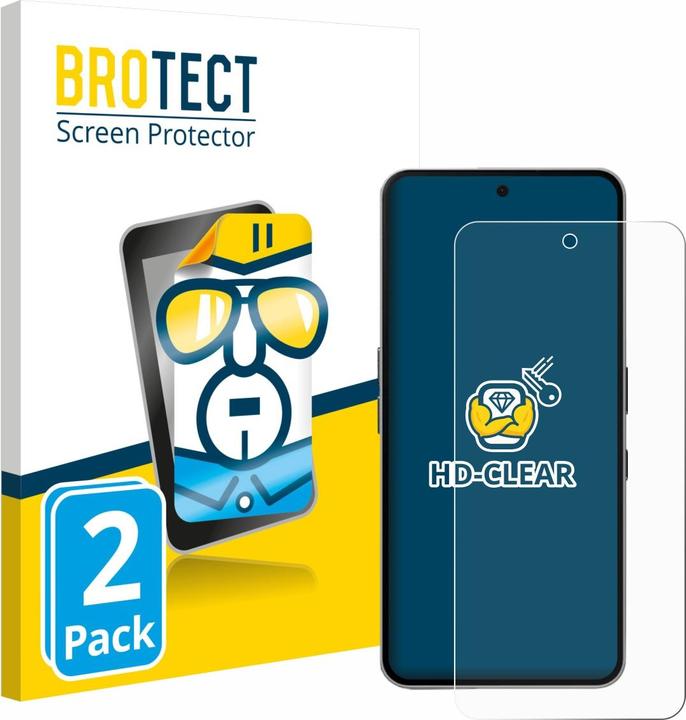 Actual product image BROTECT Screen Protector Clear (2 Piece, Nothing Phone (3a) Pro)