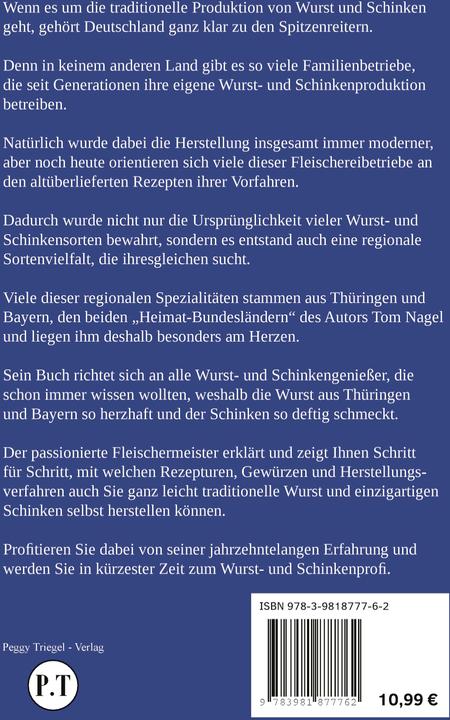 Immagine prodotto Wurstrezepte aus Thüringen und Bayern (Tedesco, Tom Nagel, 2022)
