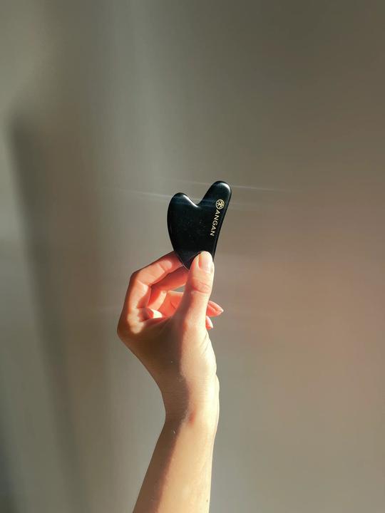 Actual product image Angan Obsidian Gua Sha