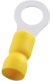 Actual product image RND Electronics Ring cable lug, yellow, 4.3mm, 6mm², pack of 100 pieces