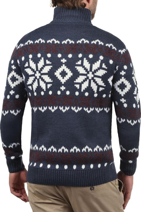 Actual product image Solid Norwin Men's Jumper Chunky Knit Pullover Troyer (3XL)