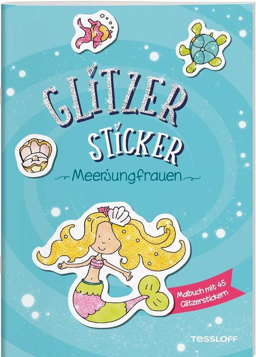 Immagine prodotto Tessloff Libro da colorare con adesivi glitterati. Sirene