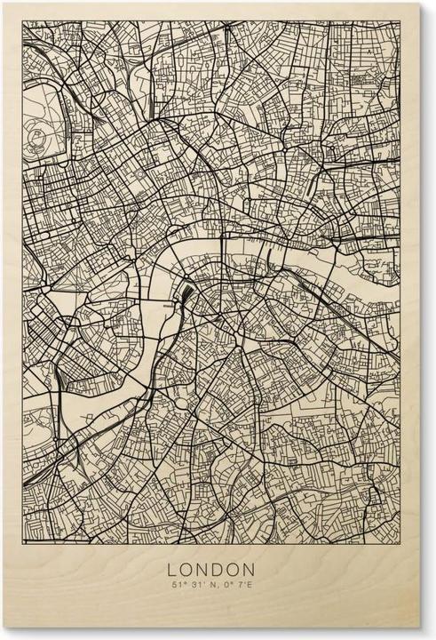 Produktbild Trenddeko Stadtplan London (20 x 30 cm)