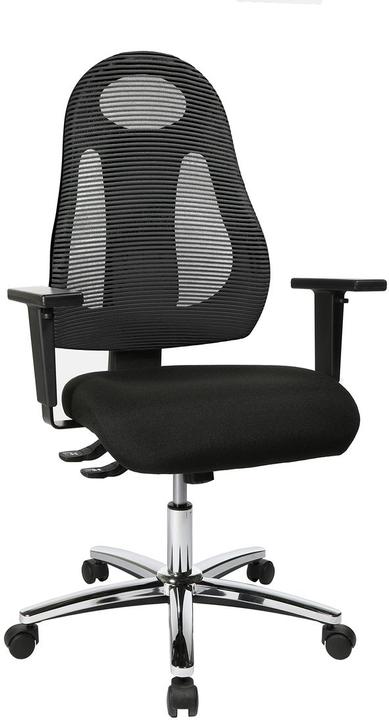 Actual product image Topstar Office chair FREE ART, synchronous mechanism, without armrests, breathable design backrest