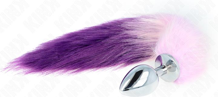 Immagine prodotto Kink Plug Anale Di Dimensioni L 10 X 4 cm Con Coda Di Plastica Di 40 cm Viola