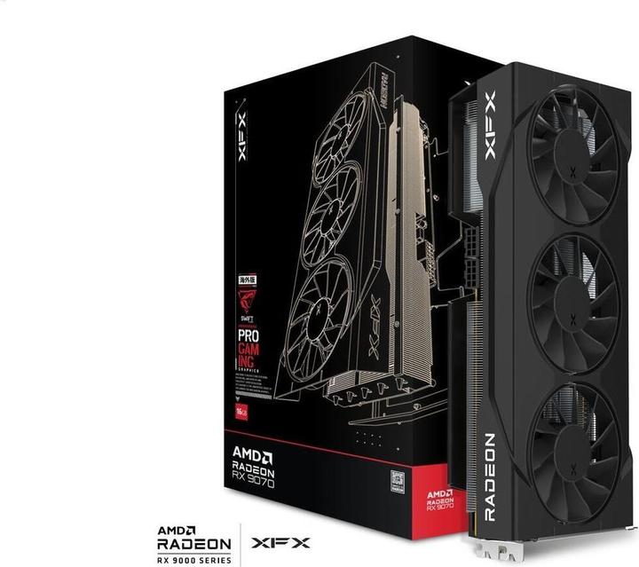 Actual product image XFX RX 9070 SWIFT Triple Fan OC (16 GB)