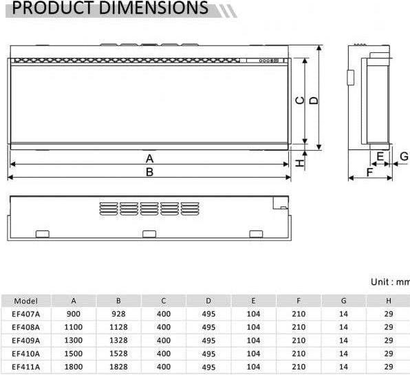 Image du produit Balderia Einbaukamin mit Heizung