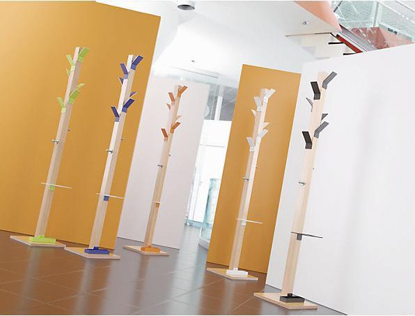 Immagine prodotto Paperflow Appendiabiti a stelo, legno massello, con portaombrelli e vaschetta di raccolta