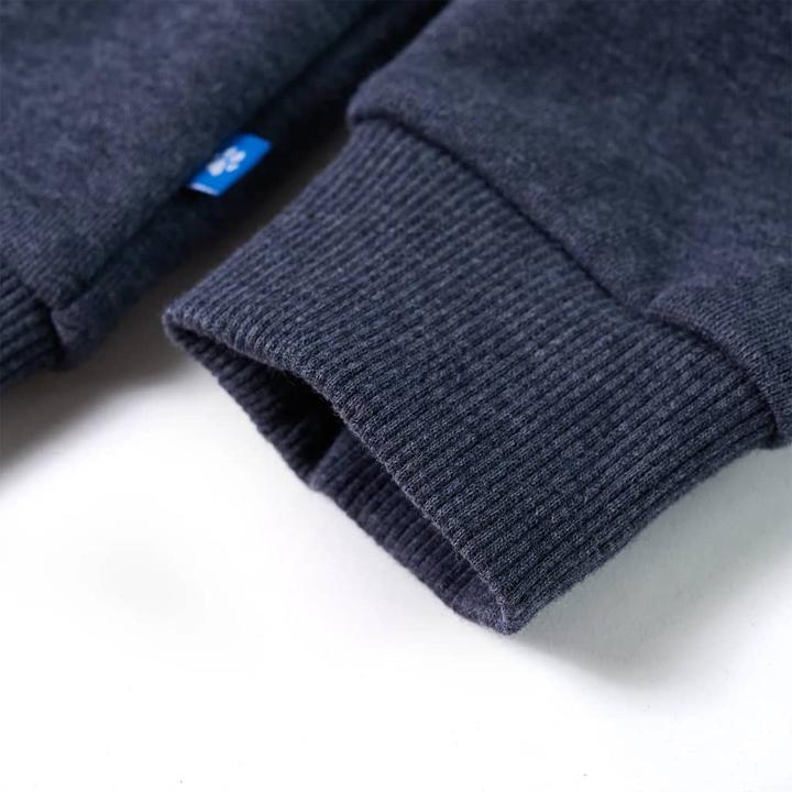Produktbild VidaXL Kinder-Kapuzenpullover mit Reissverschluss Dunkelblau (140)