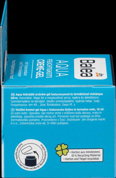 Produktbild dm Balea Aqua Feuchtigkeits Creme-Gel (50 ml, Tagescreme)
