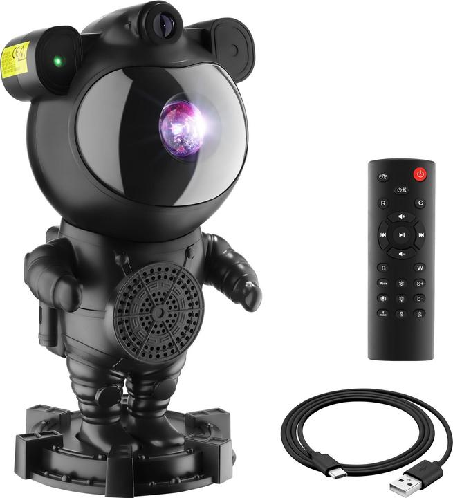 Actual product image tectake LED Starry Sky Projector Astronaut - with Bluetooth and remote control