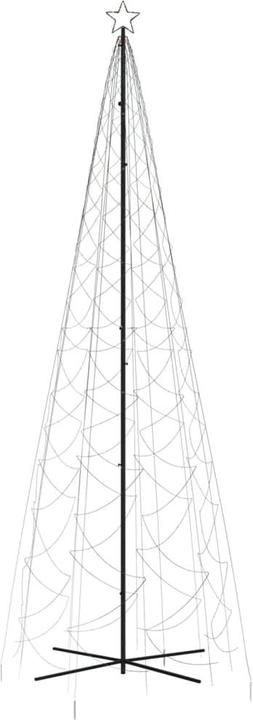 Produktbild VidaXL LED-Weihnachtsbaum Kegelform Mehrfarbig 1400 LEDs 160x500 cm