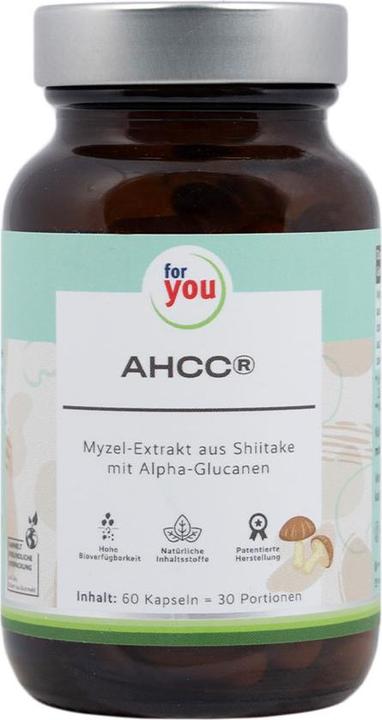 Actual product image For You AHCC® (60 Piece, Capsules)