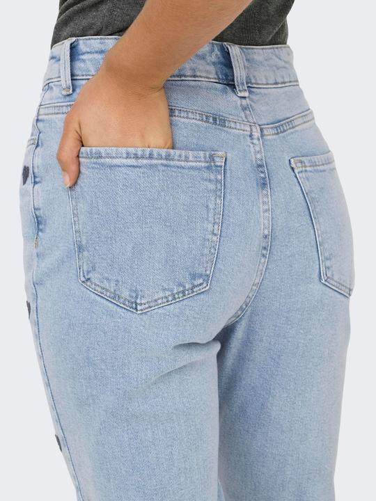 Image du produit Only Gerade geschnitten Hohe Taille Jeans Straight-Fit jeans (W31/L32)