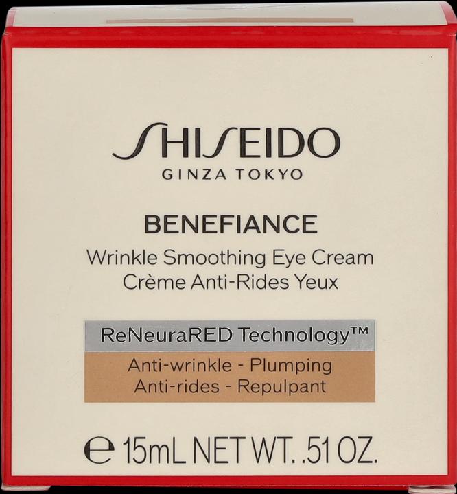 Actual product image Shiseido Benefiance Wrinkle Smoothing Eye Crème (Crème, 15 ml, Day + Night)