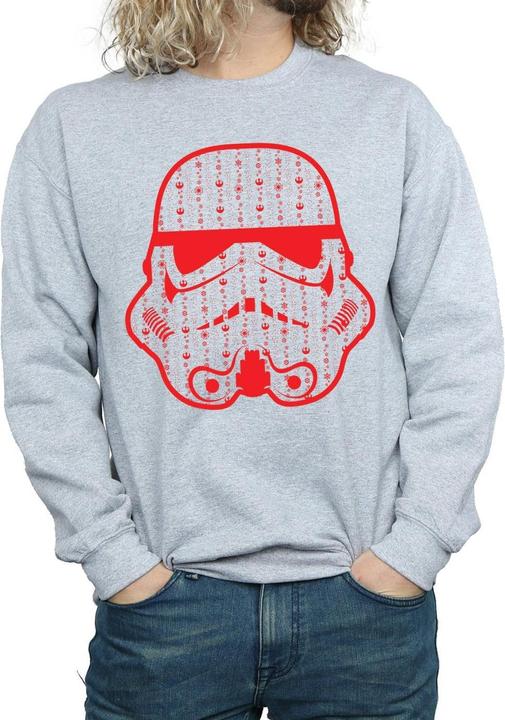 Produktbild Star Wars Christmas Stormtrooper Helmet Sweatshirt (S)