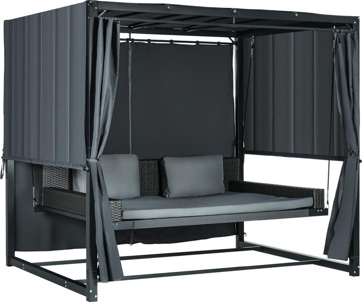 Outsunny Hollywoodschaukel mit Pergola