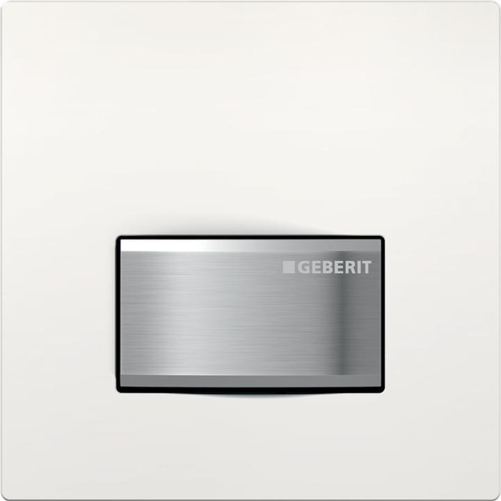 Geberit Commande d'urinoir type 50 pneumatique verre blanc/chromé bruni 116.016.00.5