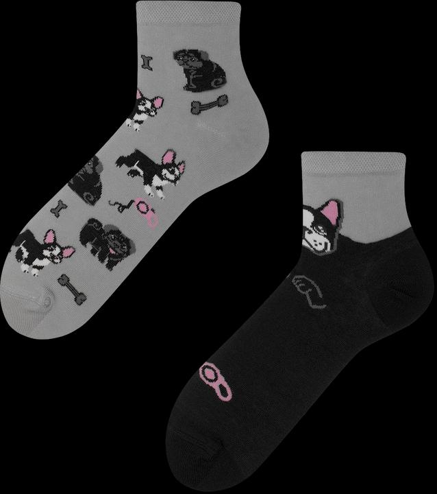 Actual product image Many Mornings Tiny Little Dogs quarter socks (39 - 42)
