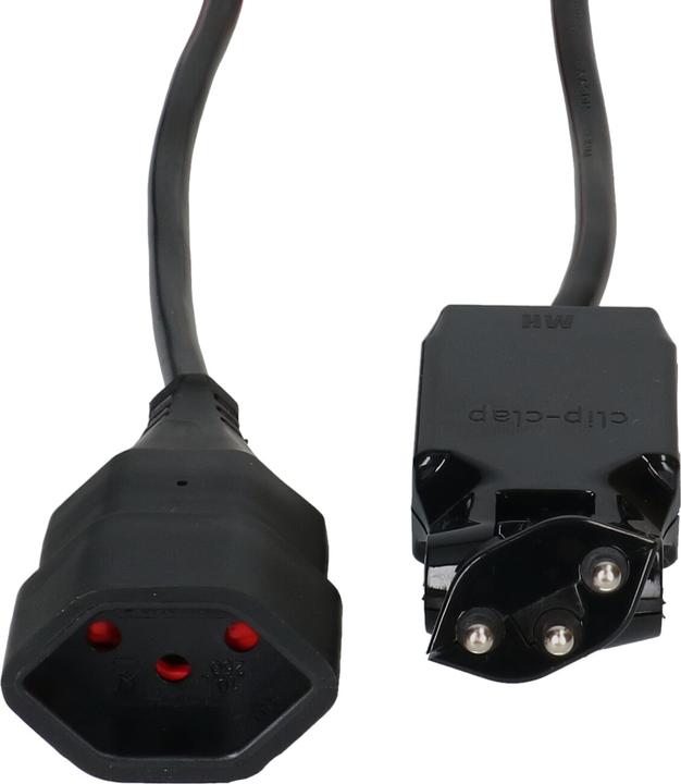 Immagine prodotto Max Hauri Cavo di prolunga 5 m T13 - T12 clip-clap, nero (5 m, Tipo 13)